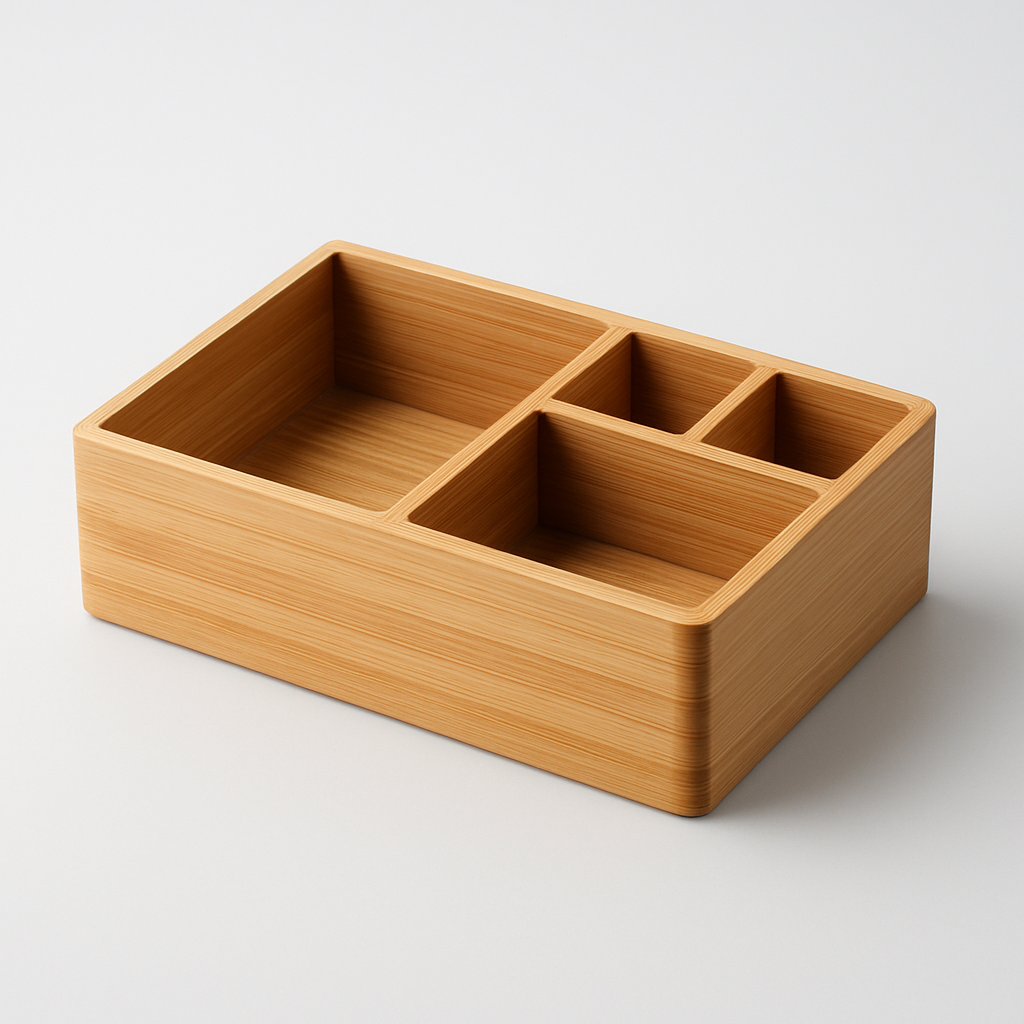 Ergonomic Desk Organizer product render